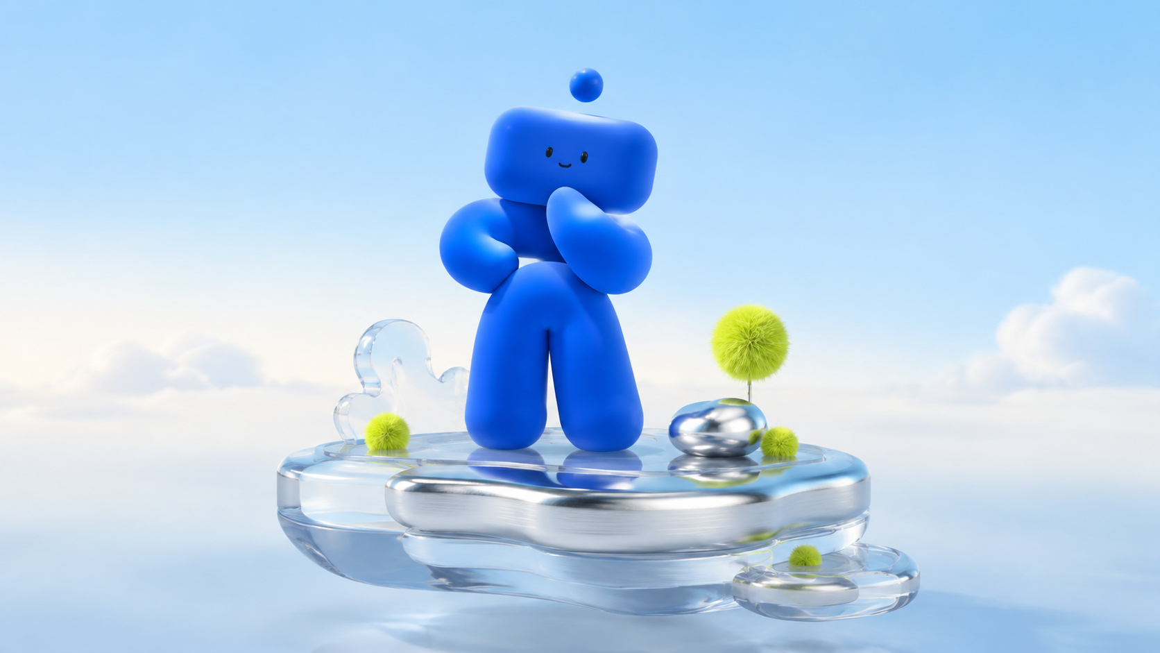 Playful character composition created as a DOC visual study